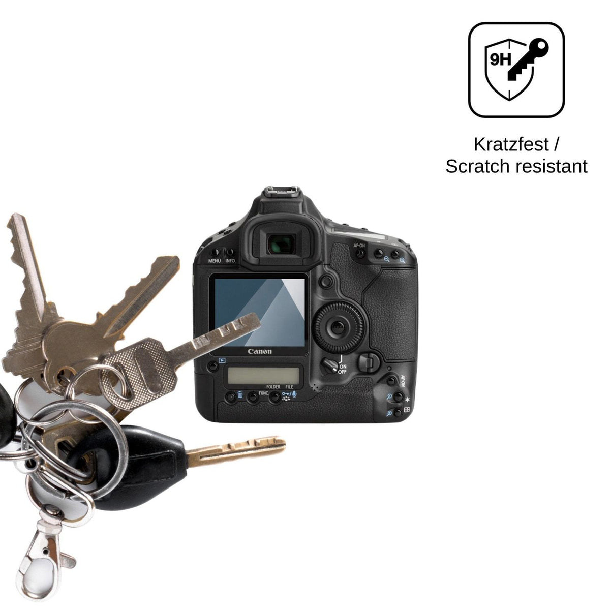 2x 9H Schutzfolie für Canon EOS 1D 1Ds 1Dn Panzerfolie