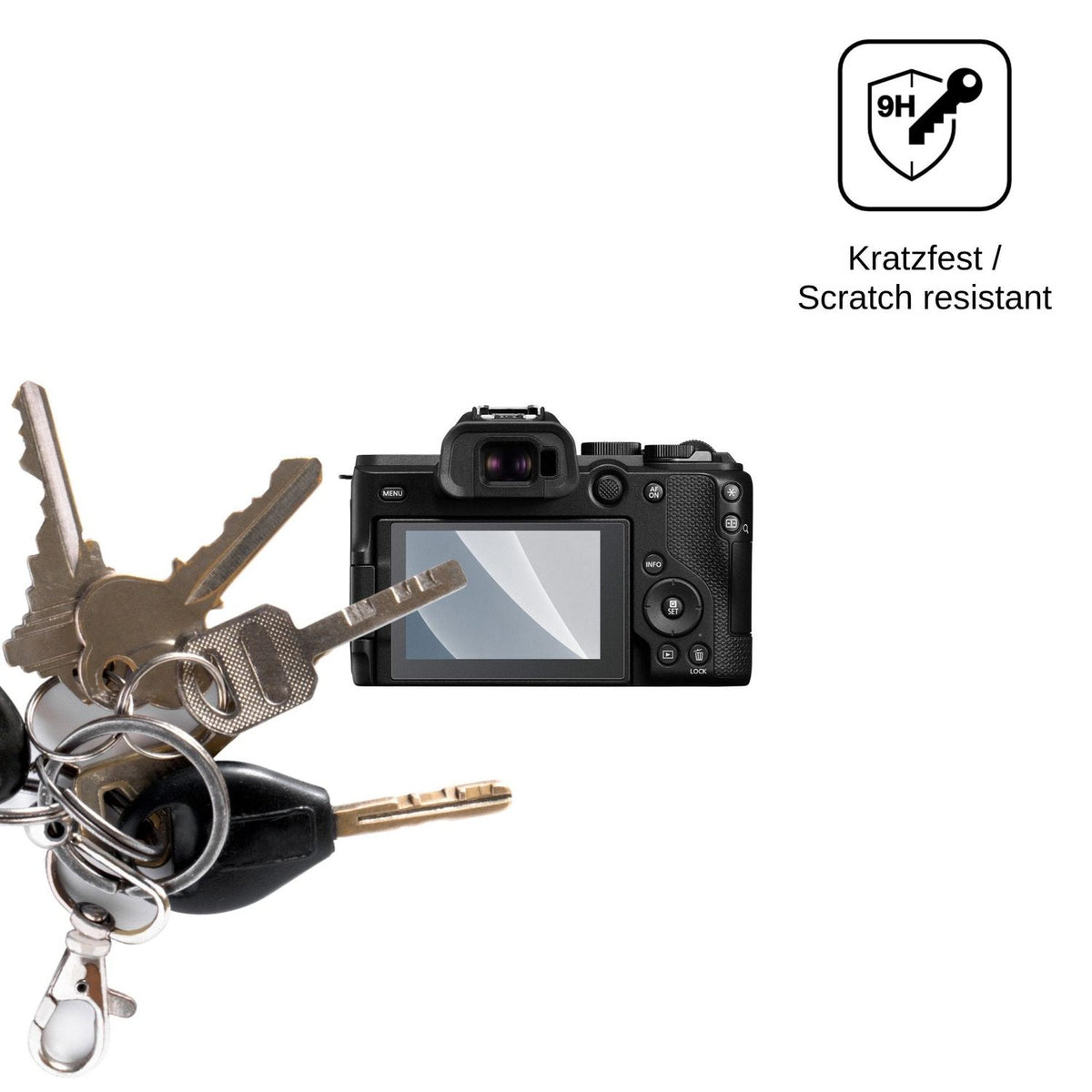 2x 9H Schutzfolie matt für Canon EOS R8 Mark II Panzerfolie
