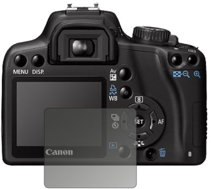 Blickschutzfolie von dipos passend für Canon EOS 1000D, präziser Zuschnitt und blasenfrei montiert