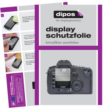 2x Schutzfolie klar für Canon Eos 20D Display-Schutzfolie