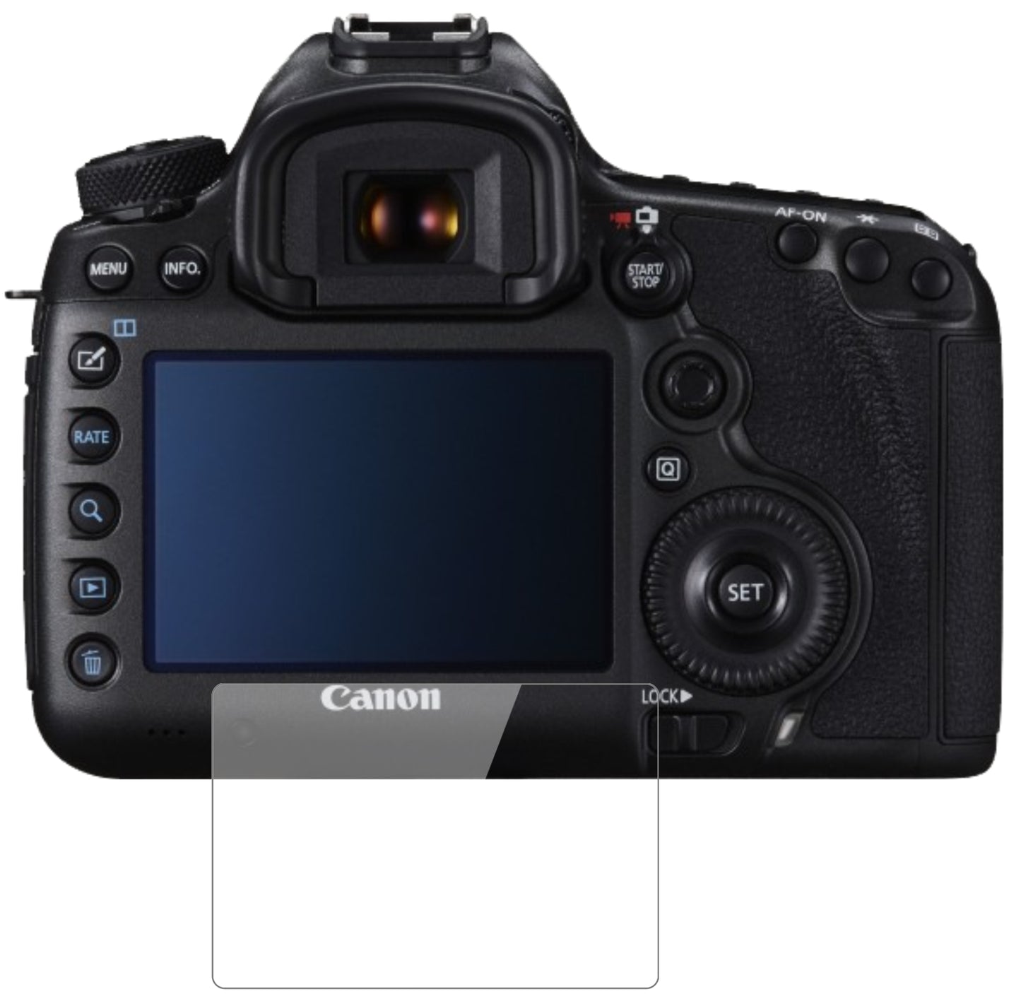 2x 9H Schutzfolie für Canon EOS 5DS R Panzerfolie