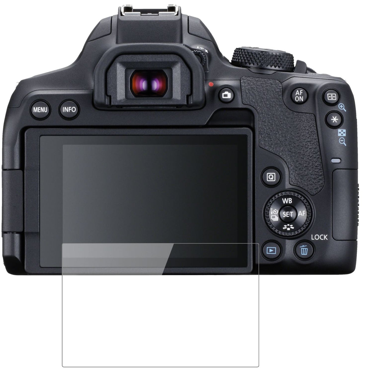 2x 9H Schutzfolie für Canon EOS 850D Panzerfolie