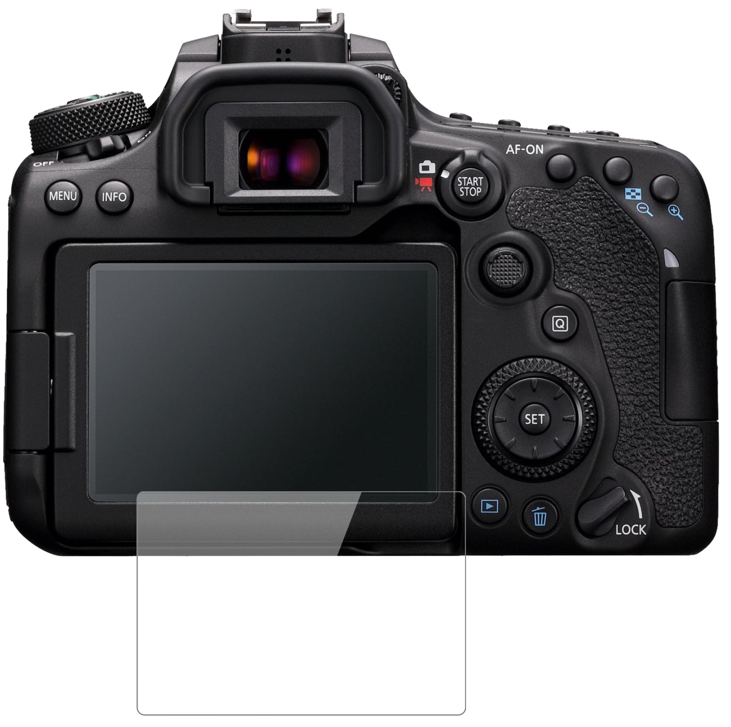 1x 9H Schutzfolie für Canon EOS 90D Panzerfolie