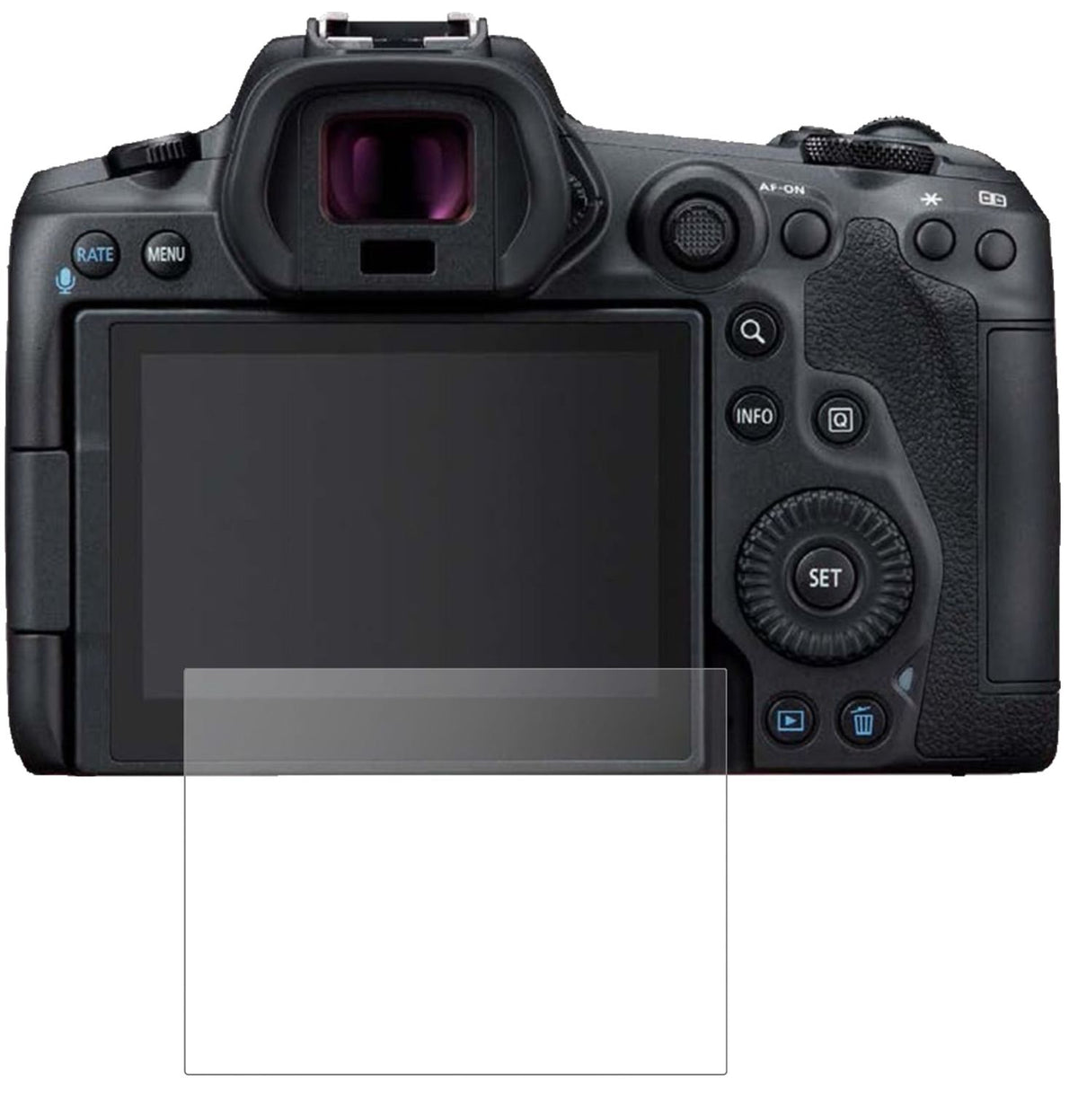 2x 9H Schutzfolie matt für Canon EOS R6 Panzerfolie