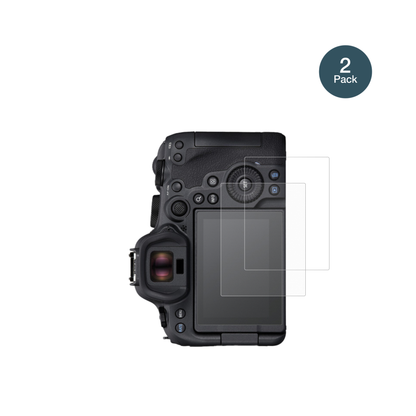 CanonEOS R6 Mark II mit aufgebrachter dipos Panzerfolie, die lästige Fingerabdrücke minimiert