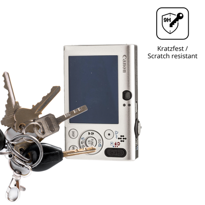 dipos Displayschutz für Canon IXUS 80 IS, mattierte Oberfläche, robuste Festigkeit und perfekte Passform