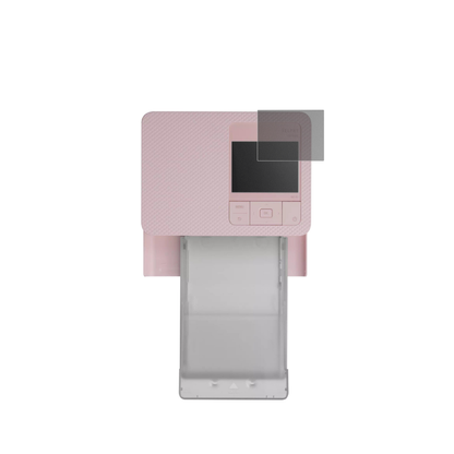 CanonSelphy CP1500 Mini mit aufgebrachtem dipos Displayschutz, der seitliche Einblicke blockiert