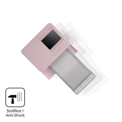 Schutz gegen Kratzer auf dem Canon Selphy CP1500 Mini Glas durch Schlüssel, Stöße gegen die Tischkante oder Stürze