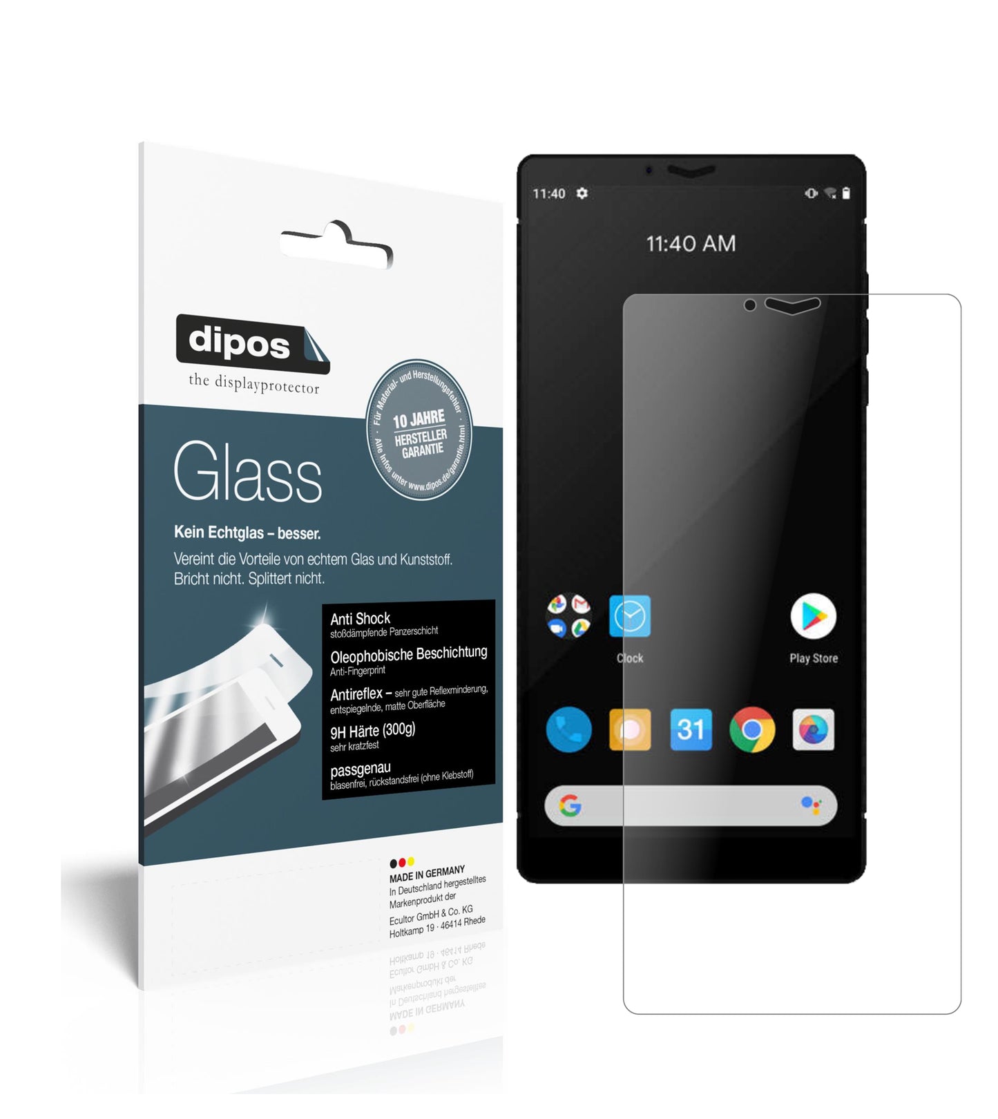Matte Displayschutzfolie von dipos passend für Carbon 1 Mark II, 9H kratzfest und blasenfrei montiert