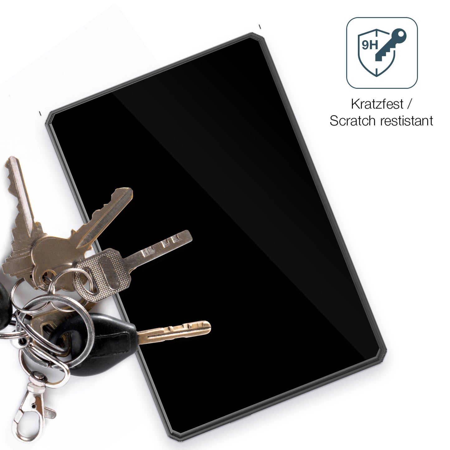 dipos Displayschutz für Carpuride W702B, transparente Oberfläche, perfekte Passform auch für die Rundungen