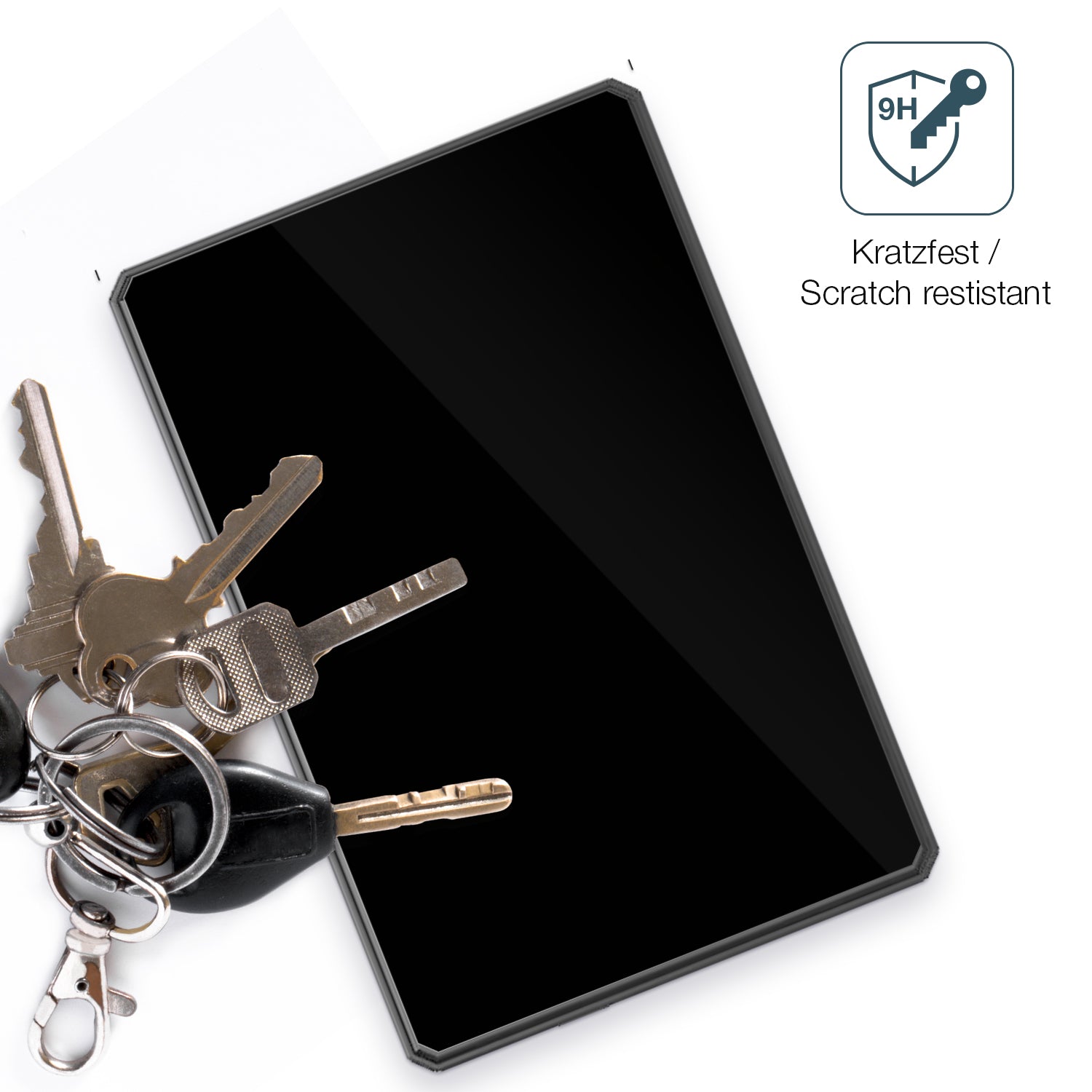 dipos Displayschutz für Carpuride W702B, transparente Oberfläche, perfekte Passform auch für die Rundungen