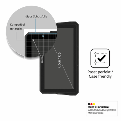 Schutzfolie mit optimaler Passform, zur Verwendung mit Hüllen geeignet