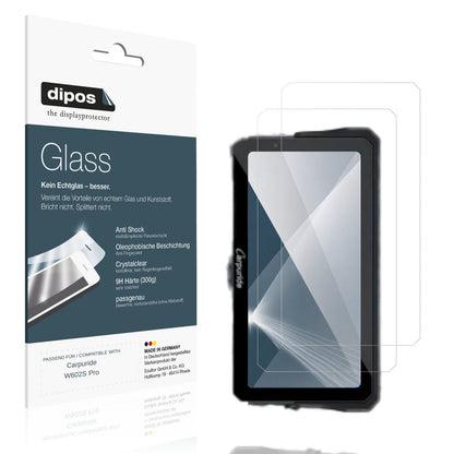 Klare Displayschutzfolie von dipos passend für Carpuride W602S Pro, 9H kratzfest und blasenfrei montiert