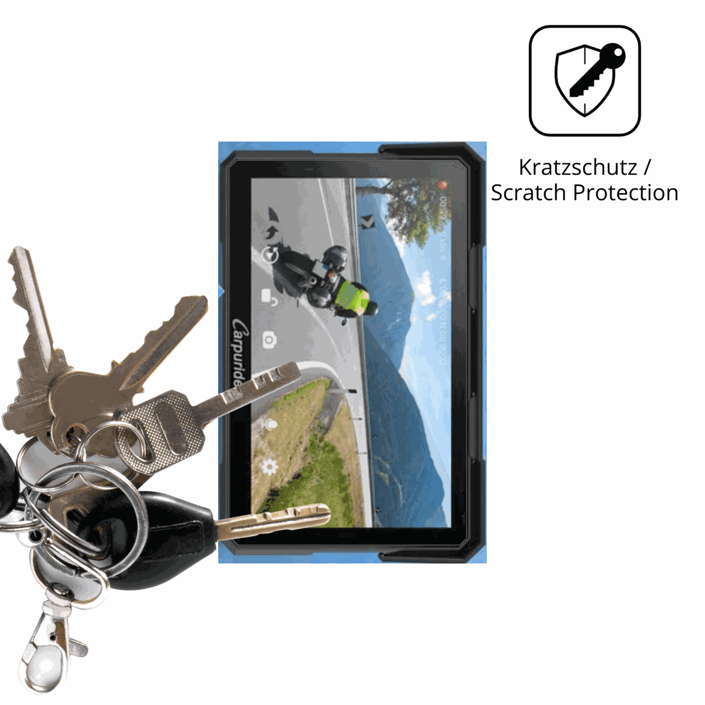 2x Schutzfolie klar für Carpuride W702 Plus 7 Zoll Display-Schutzfolie