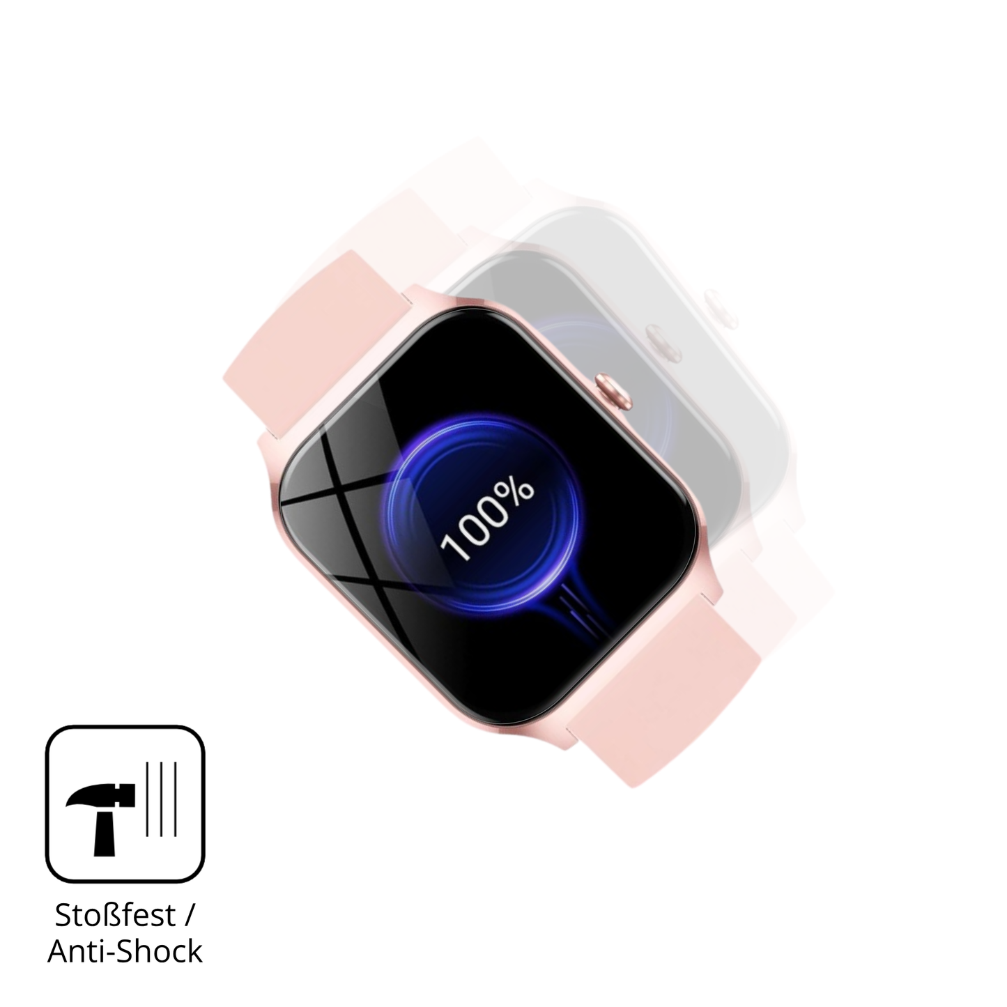 Schutz gegen Kratzer auf dem cascho1.85 damen smartwatch Glas durch Schlüssel oder Ähnliches