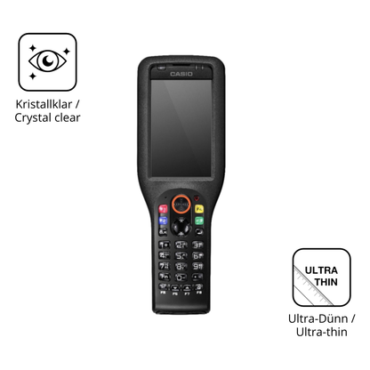 Dünne und klare Folie passend zugeschnitten für Casio DT-X450