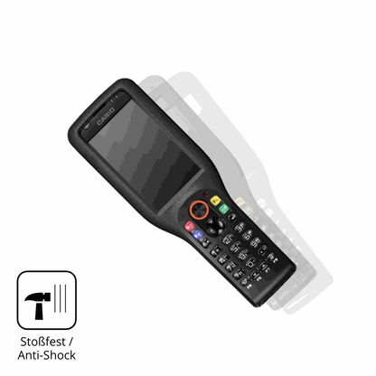 Schutz gegen Kratzer auf dem Casio DT-X450 Glas durch Schlüssel, Stöße gegen die Tischkante oder Stürze