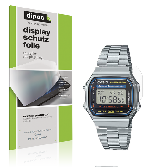 6x Schutzfolie matt für Casio Iconic A168WA-1 Display-Schutzfolie