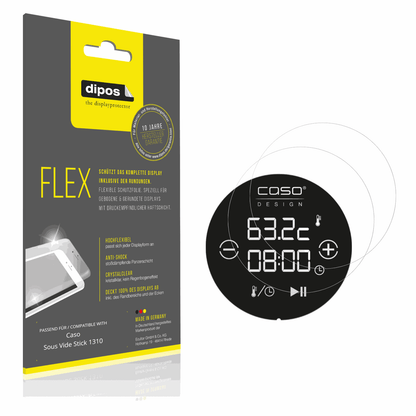 2x 3D Full Cover Schutzfolie für Caso Sous Vide Stick 1310