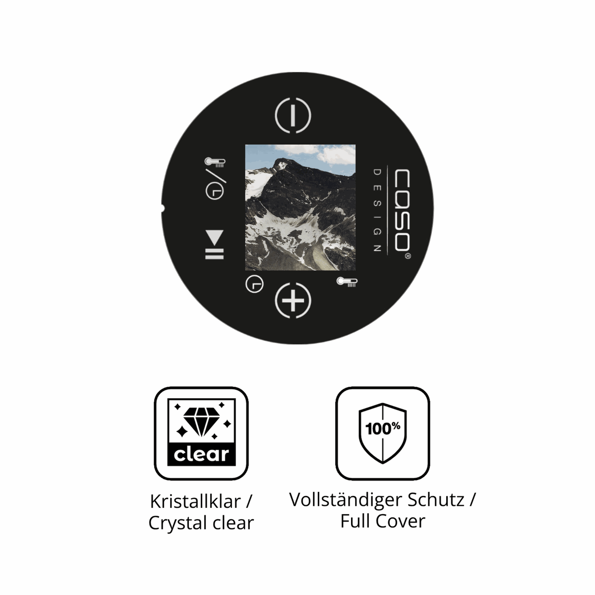 2x 3D Full Cover Schutzfolie für Caso Sous Vide Stick 1310