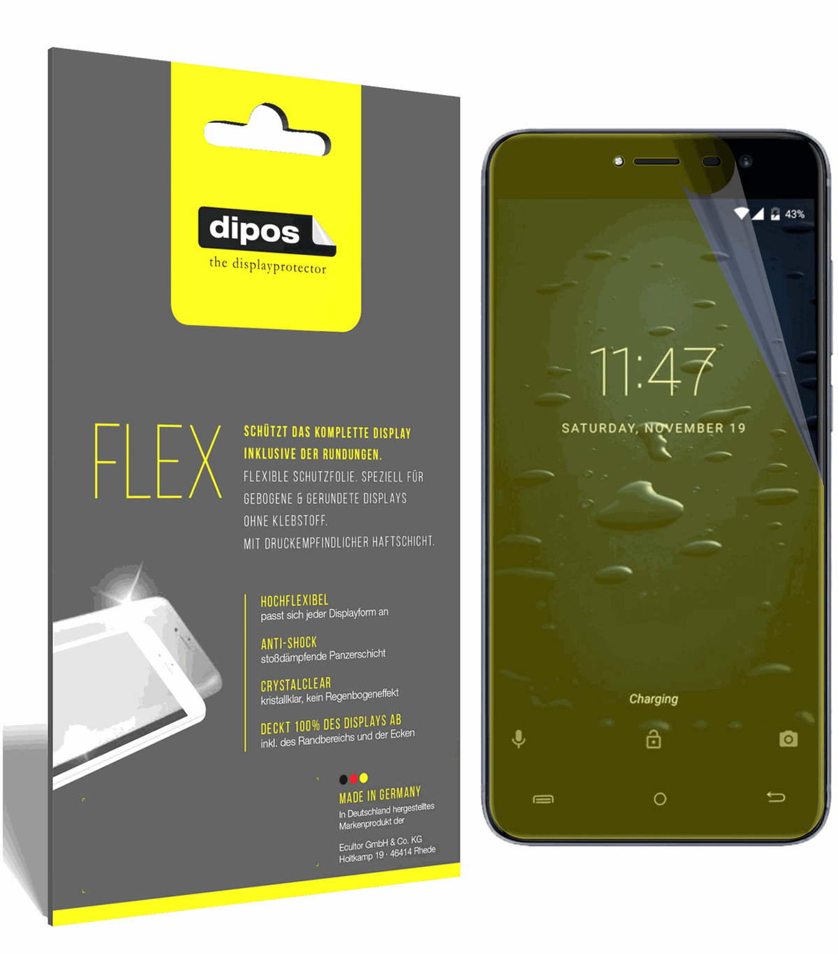 3x 3D Full Cover Schutzfolie für Cubot Note Plus
