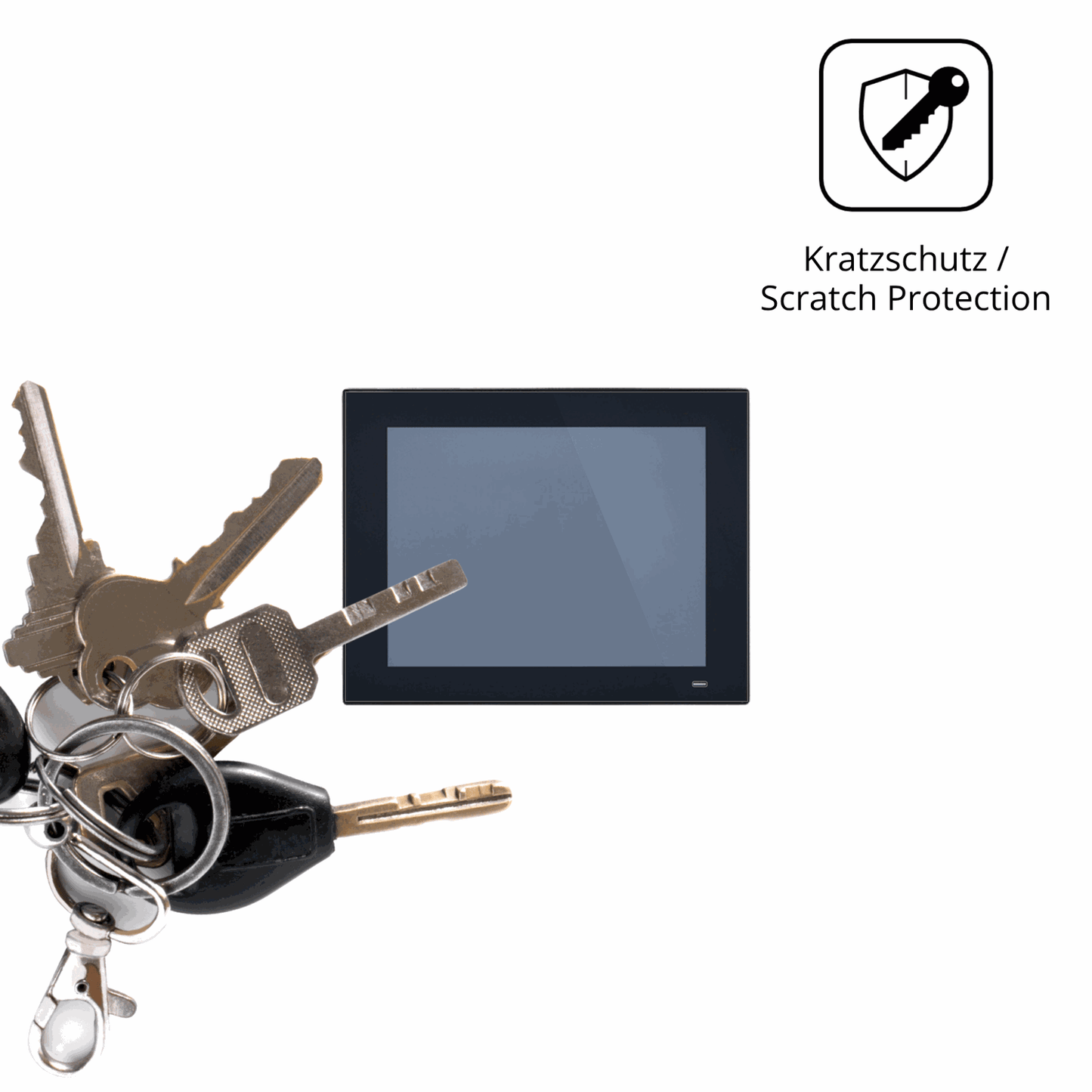 Schutz gegen Kratzer auf dem Advantech PPC-3120 Glas durch Schlüssel oder Ähnliches