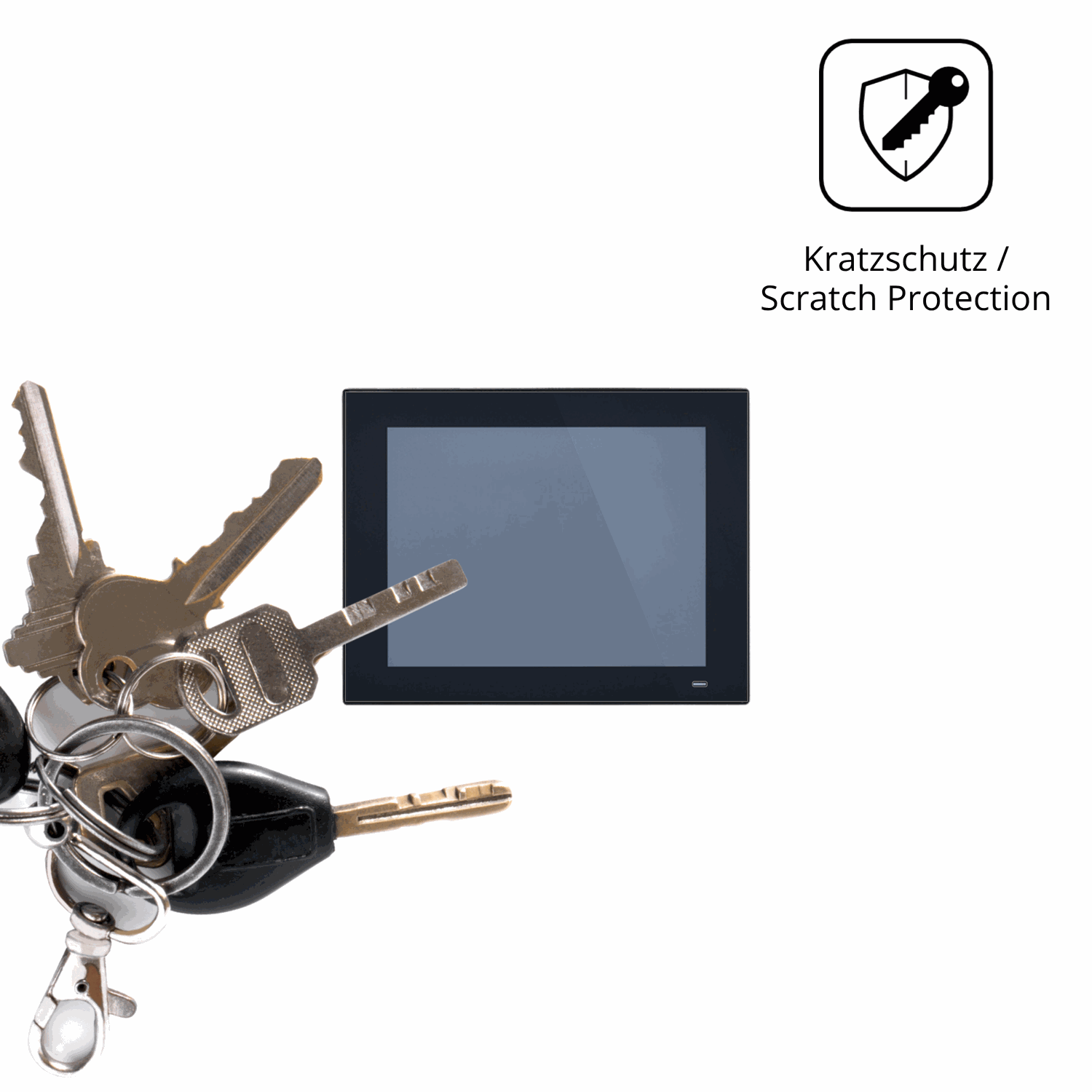 Schutz gegen Kratzer auf dem Advantech PPC-3120 Glas durch Schlüssel oder Ähnliches
