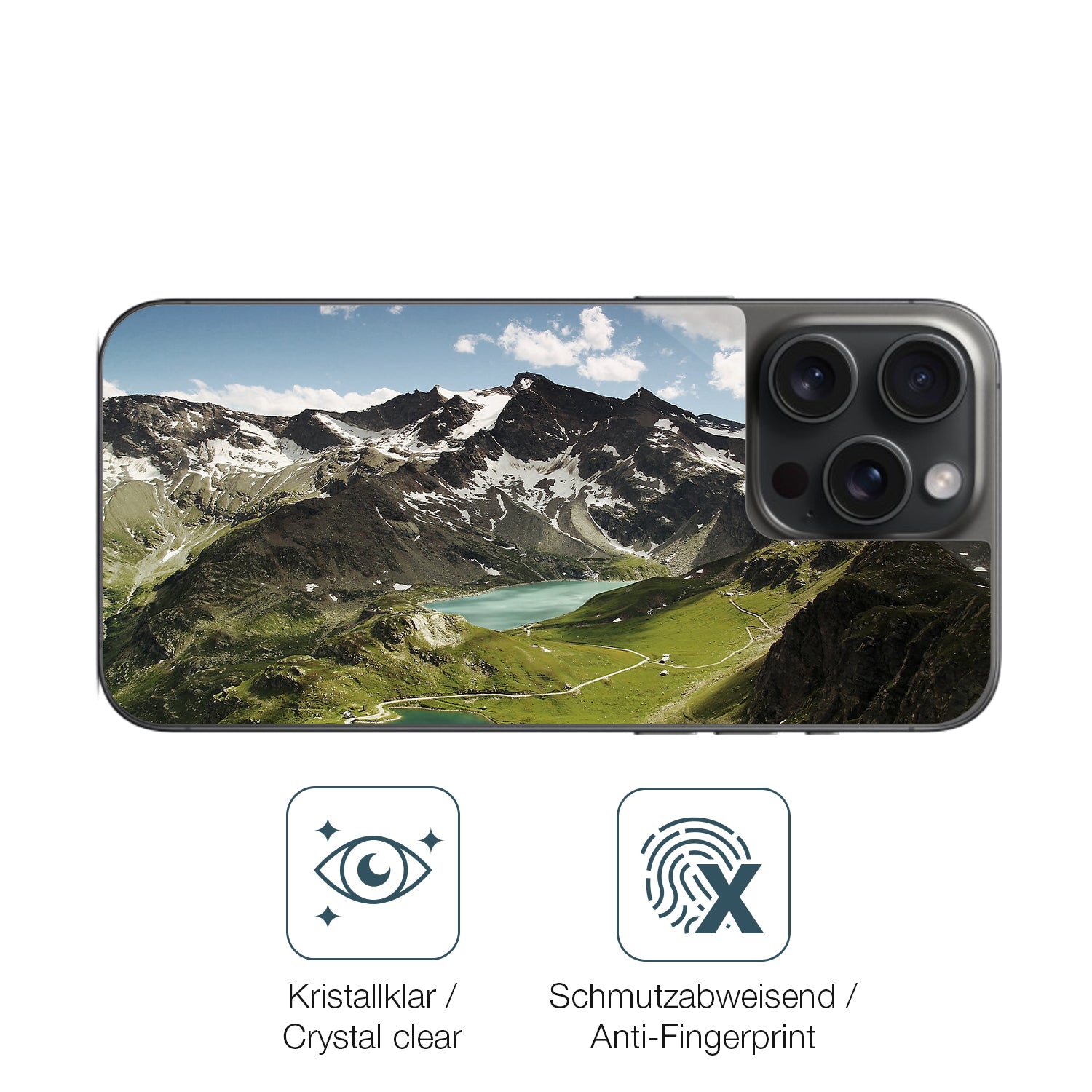 Schutz gegen Kratzer auf dem Apple iPhone 15 Pro Rückseite Glas durch Schlüssel oder Ähnliches