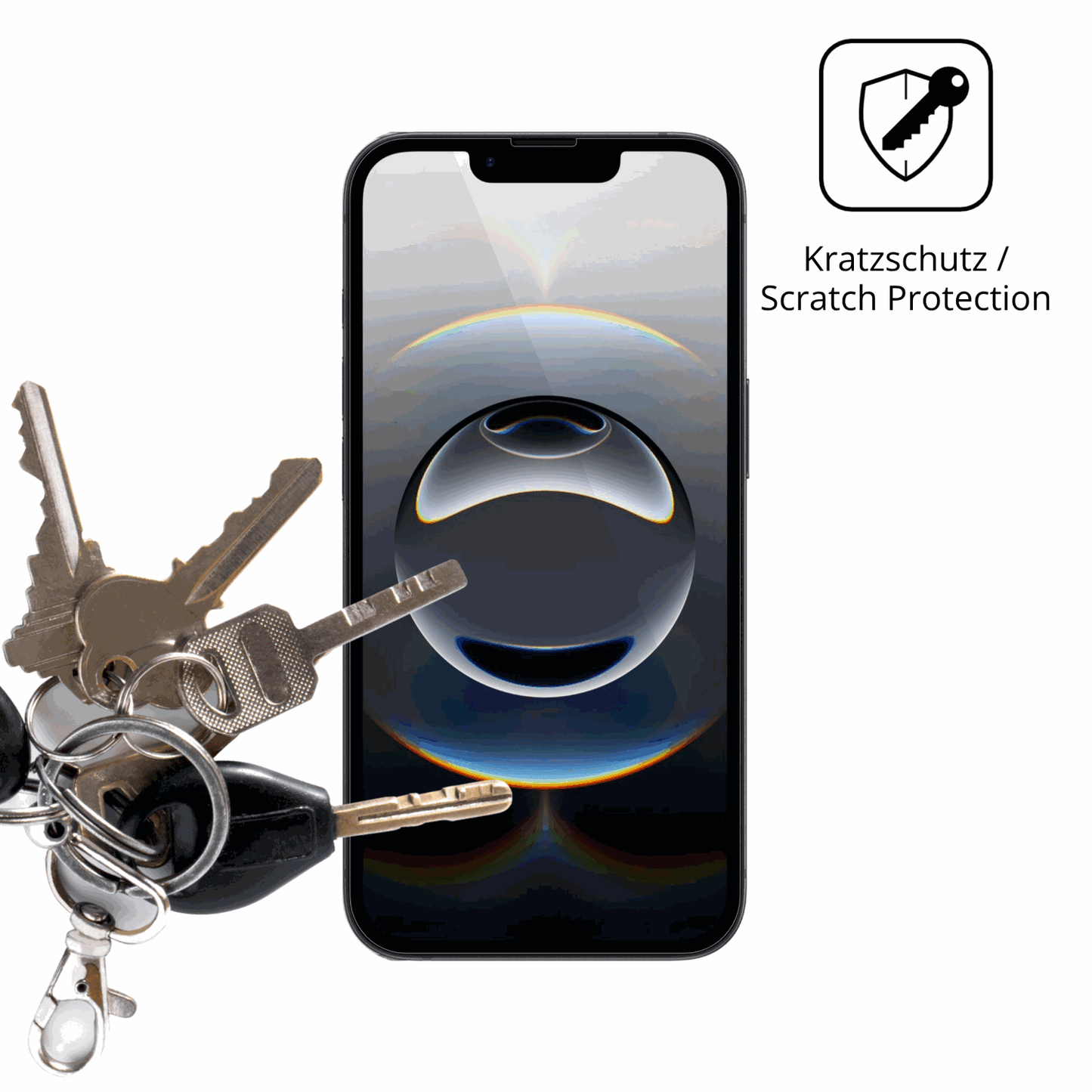 Schutz gegen Kratzer auf dem Apple iPhone 17e Glas durch Schl�ssel oder �hnliches