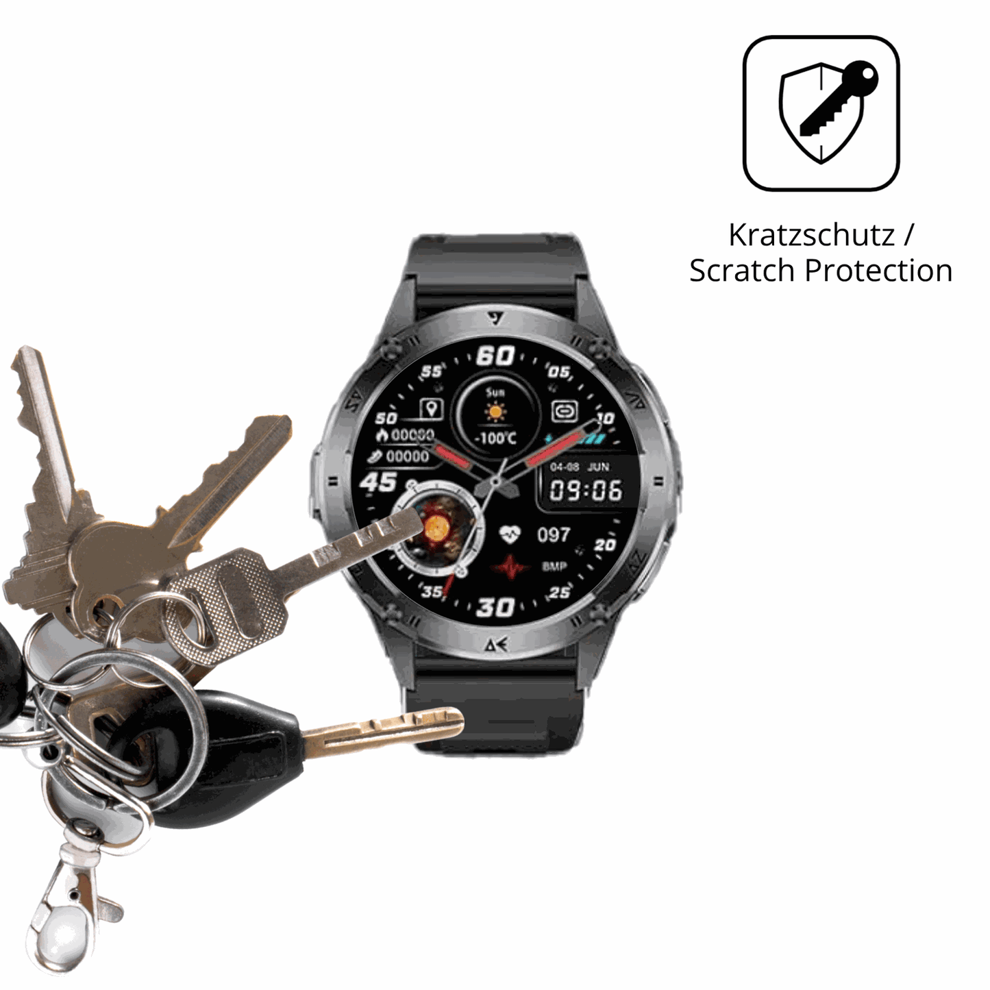 Schutz gegen Kratzer auf dem BENYAR SMART EF6 Glas durch Schlüssel oder Ähnliches