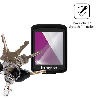 4x Schutzfolie klar für Bryton Rider E10 Display-Schutzfolie