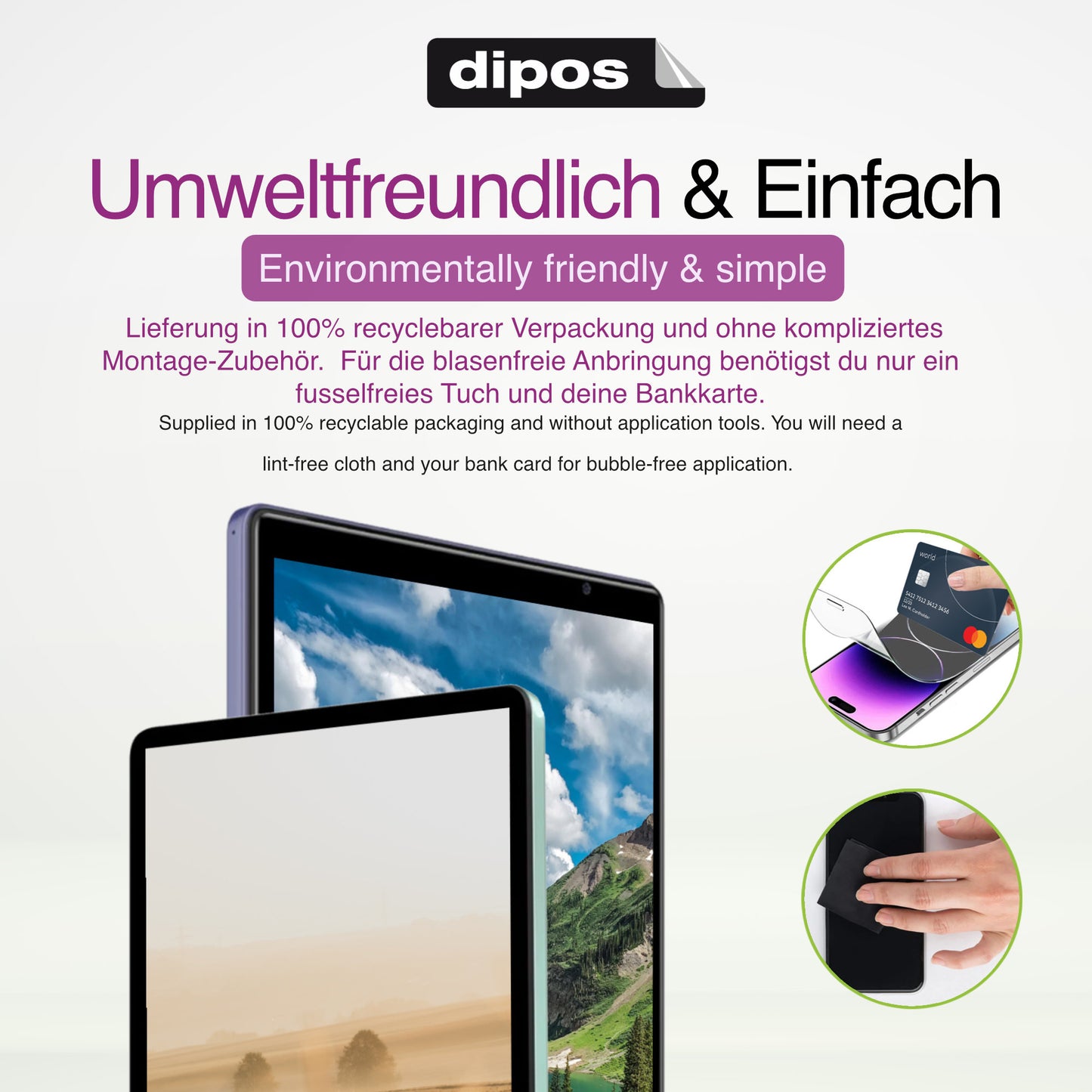 Schutz gegen Kratzer auf dem Clementoni Clempad X Glas durch Schlüssel oder Ähnliches
