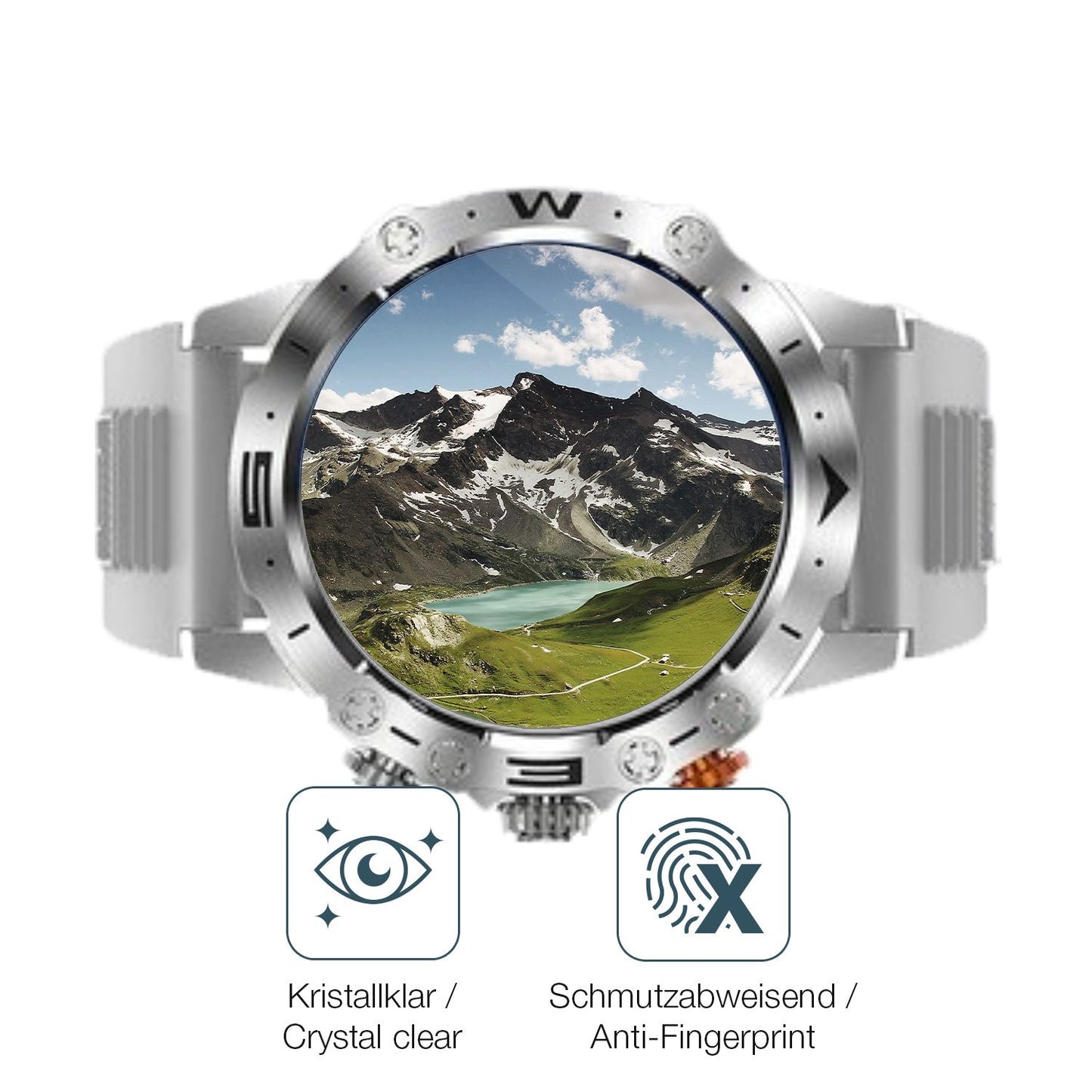 Flexible TPU-Folie passend zugeschnitten für DekeFit MT43 PRo 1.53 Zoll, vollständige Abdeckung
