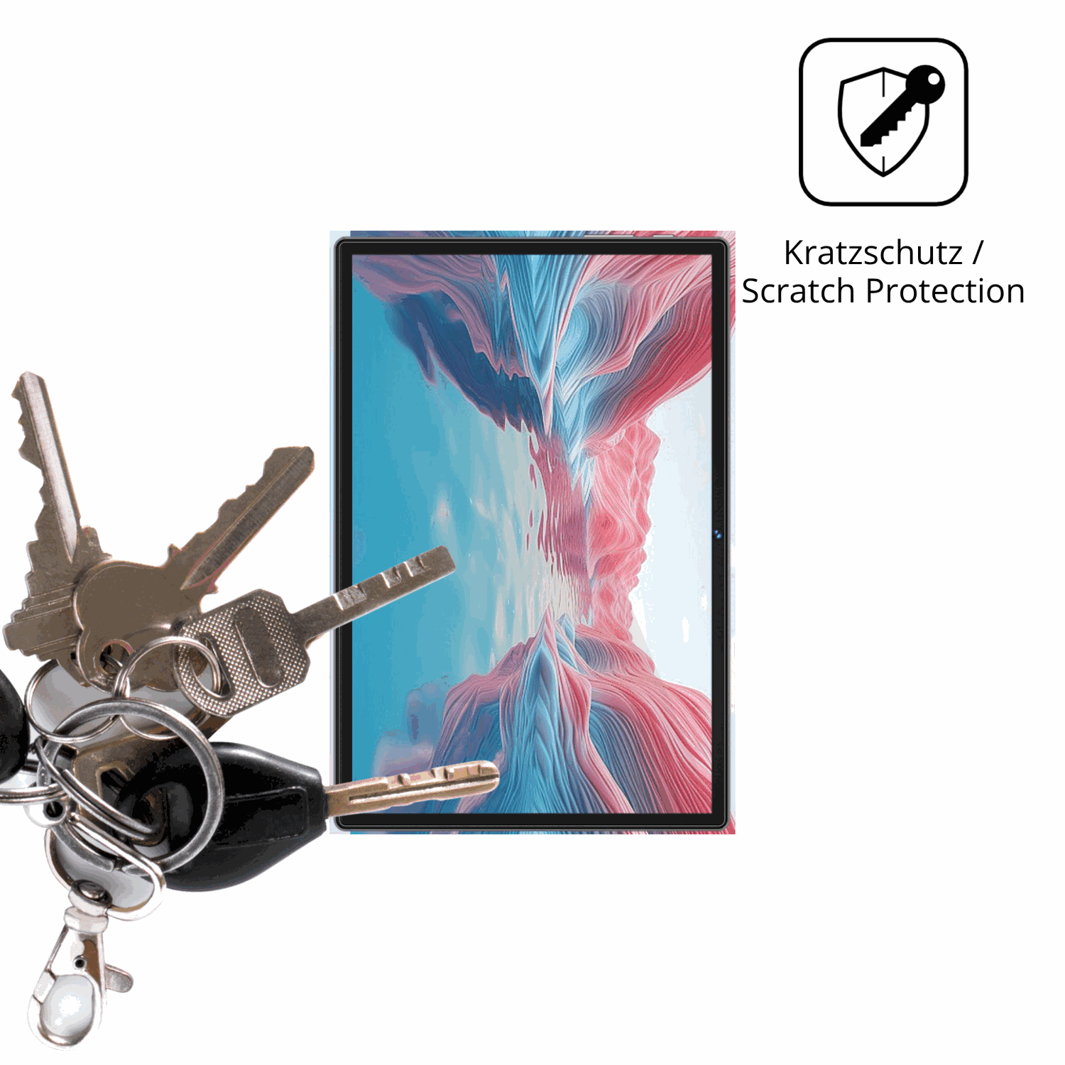 Schutz gegen Kratzer auf dem Dghrti TAB30 10.1 Glas durch Schlüssel oder Ähnliches