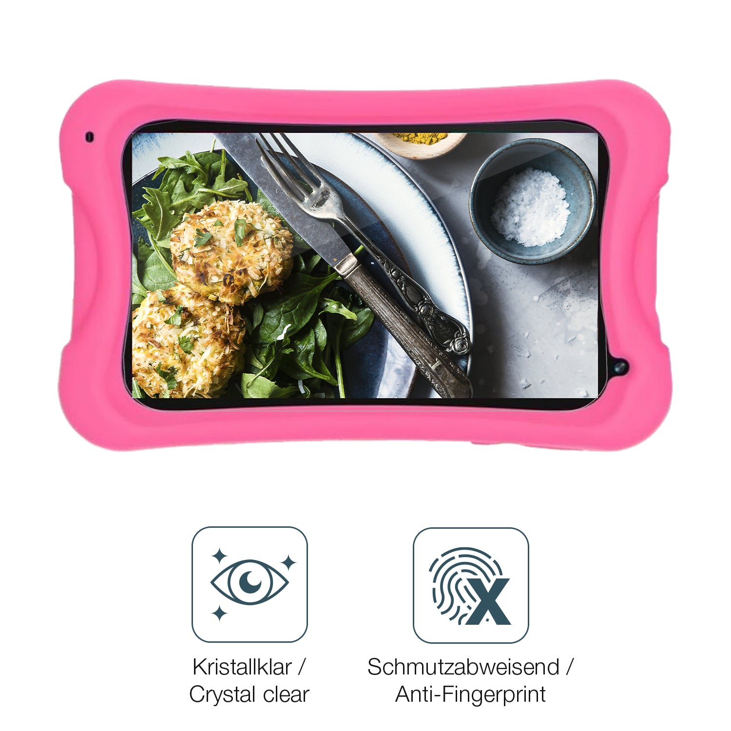 Flexible TPU-Folie passend zugeschnitten für DigiLand MID7025-AC Kids, vollständige Abdeckung