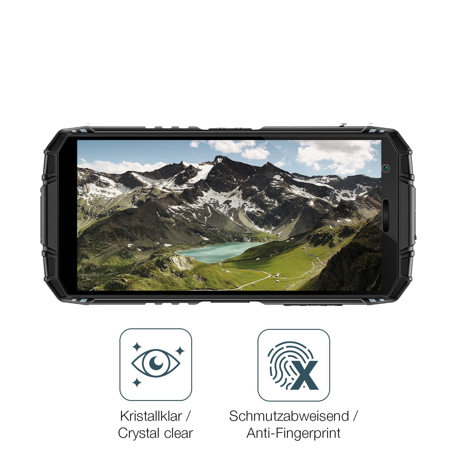 Schutz gegen Kratzer auf dem Doogee Fire 3 Outdoor Glas durch Schlüssel oder Ähnliches