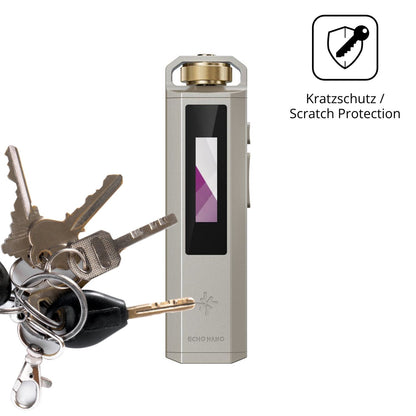 Schutz gegen Kratzer auf dem FiiO SnowSky Echo Nano Glas durch Schlüssel oder Ähnliches