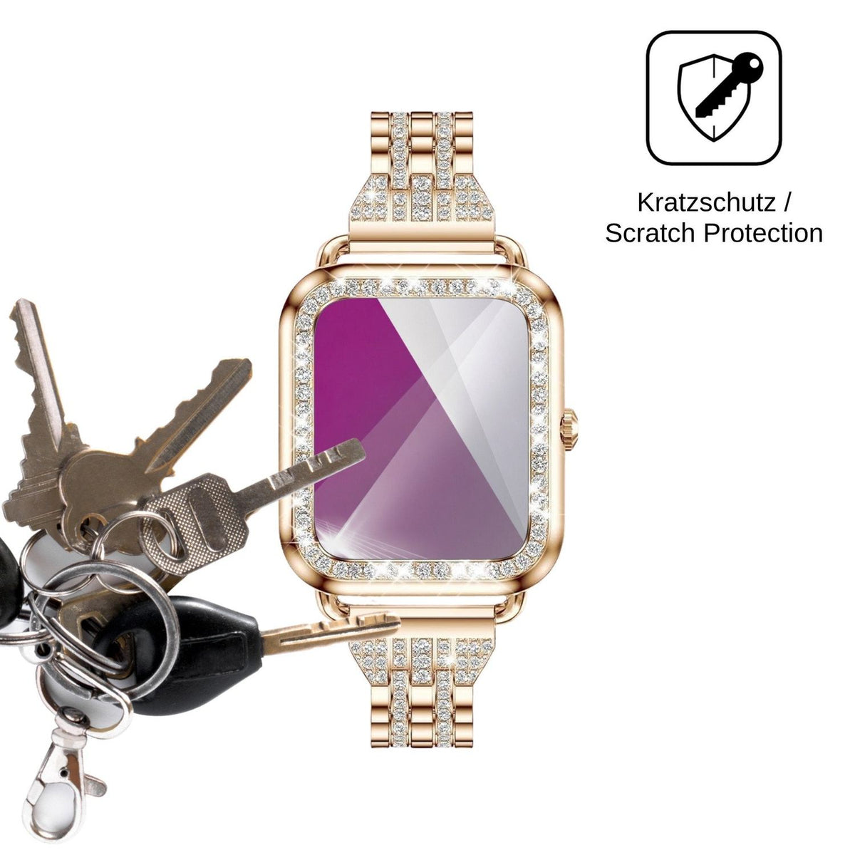 6x Schutzfolie klar für Fitonyo Smartwatch 1.29 Display-Schutzfolie