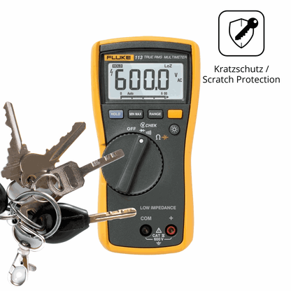 Schutz gegen Kratzer auf dem Fluke MultiMeter 113 Glas durch Schl�ssel oder �hnliches