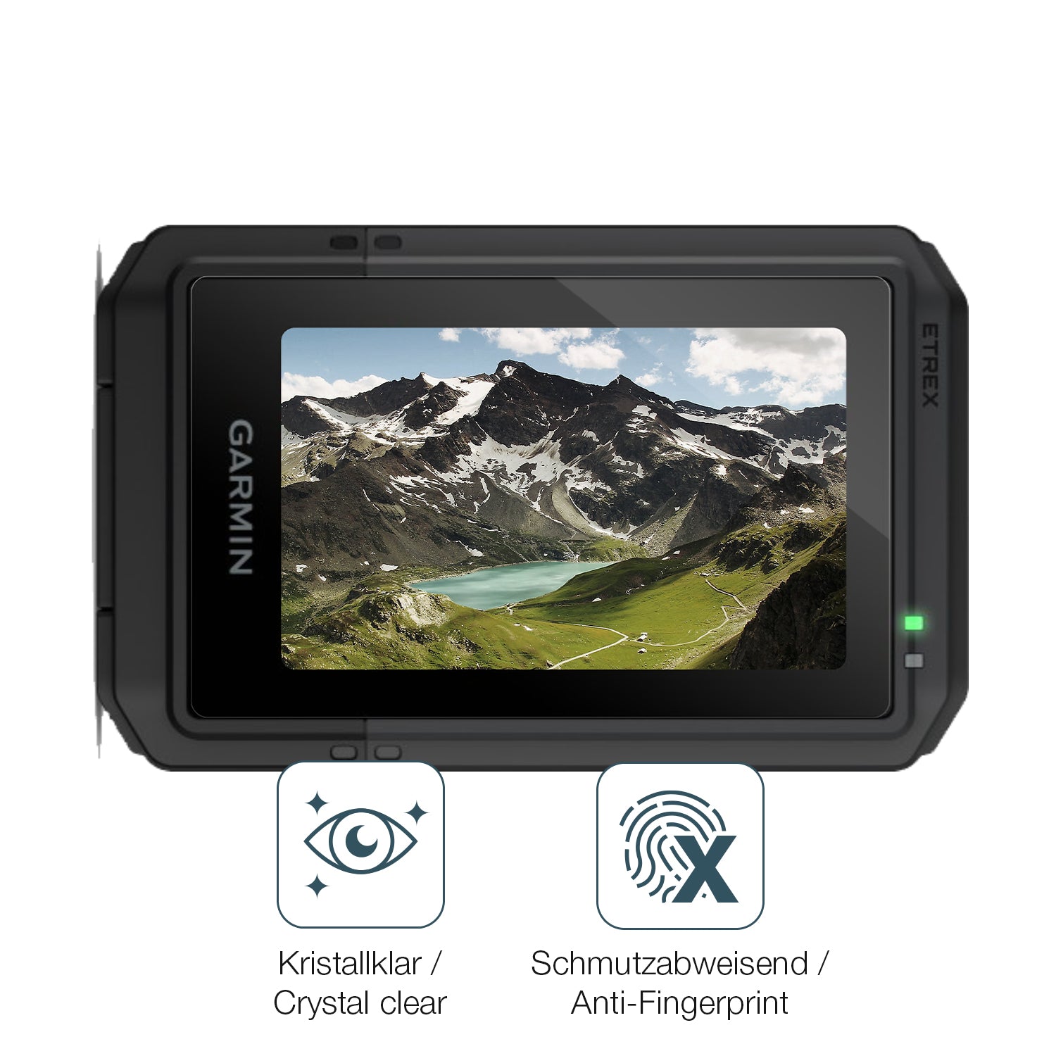 Flexible TPU-Folie passend zugeschnitten für Garmin eTrex Touch 2025, vollständige Abdeckung