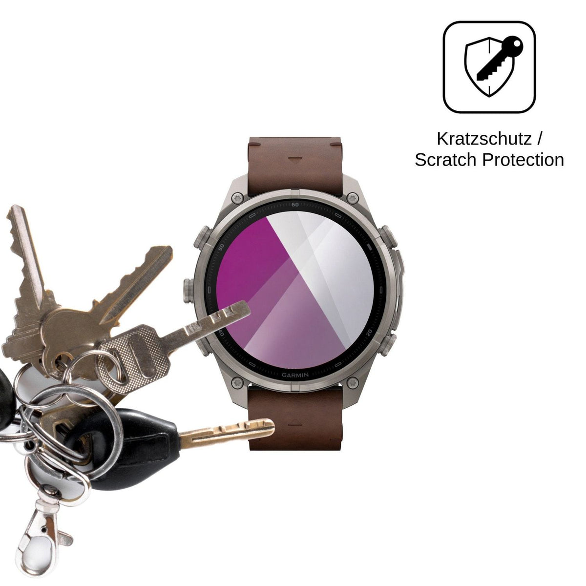 6x Schutzfolie klar für Garmin Fenix 9 Display-Schutzfolie