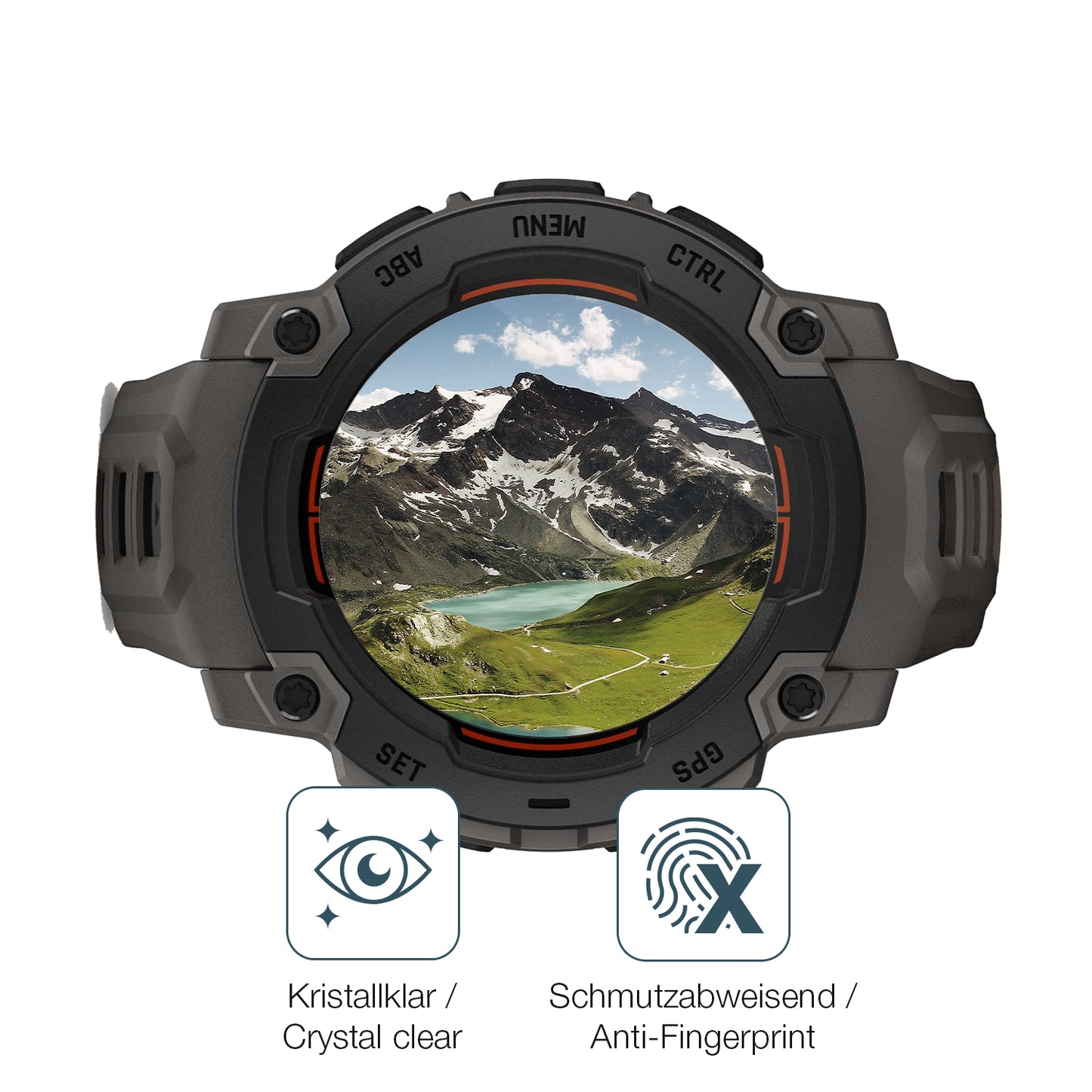 Flexible TPU-Folie passend zugeschnitten für Garmin Instinct E 40mm, vollständige Abdeckung