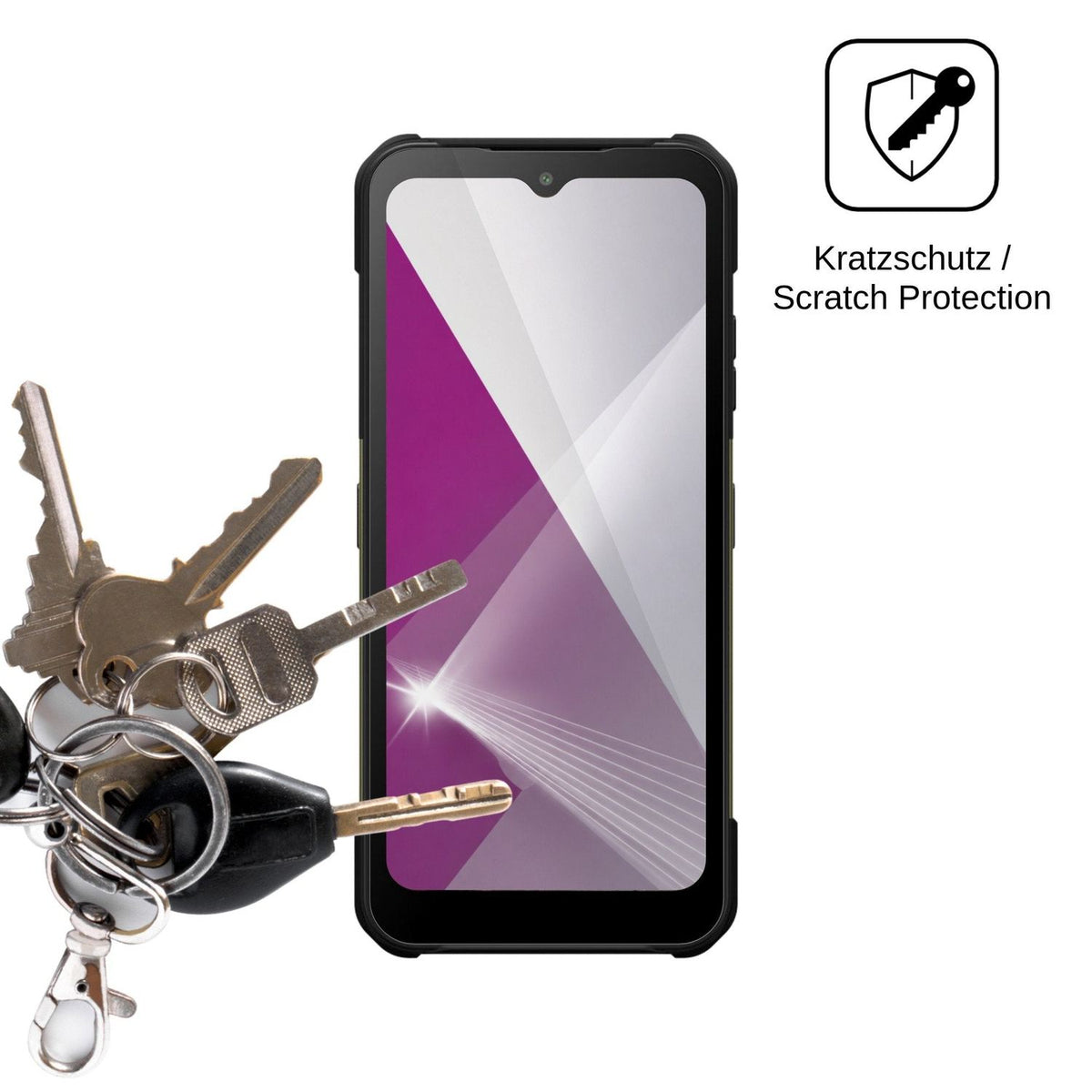 4x Schutzfolie klar für Hammer Construction 3 5G Display-Schutzfolie