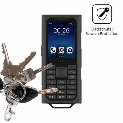 Schutz gegen Kratzer auf dem HMD Terra M Glas durch Schlüssel oder Ähnliches
