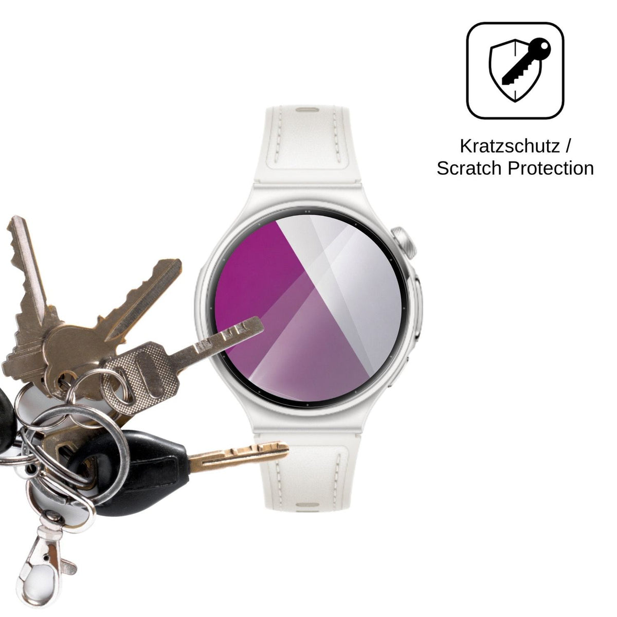 6x Schutzfolie klar für Huawei Watch 6 42mm Display-Schutzfolie