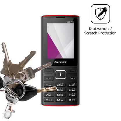 Schutz gegen Kratzer auf dem Karbonn K99 Pro Glas durch Schlüssel oder Ähnliches