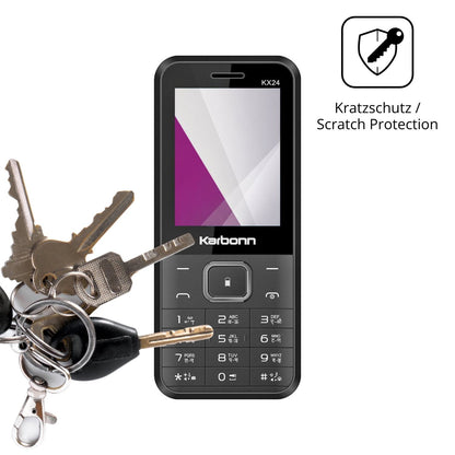 Schutz gegen Kratzer auf dem Karbonn KX24 Glas durch Schlüssel oder Ähnliches