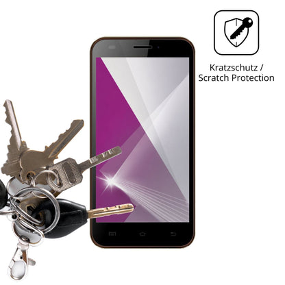 Schutz gegen Kratzer auf dem Karbonn Titanium S200 HD Glas durch Schlüssel oder Ähnliches