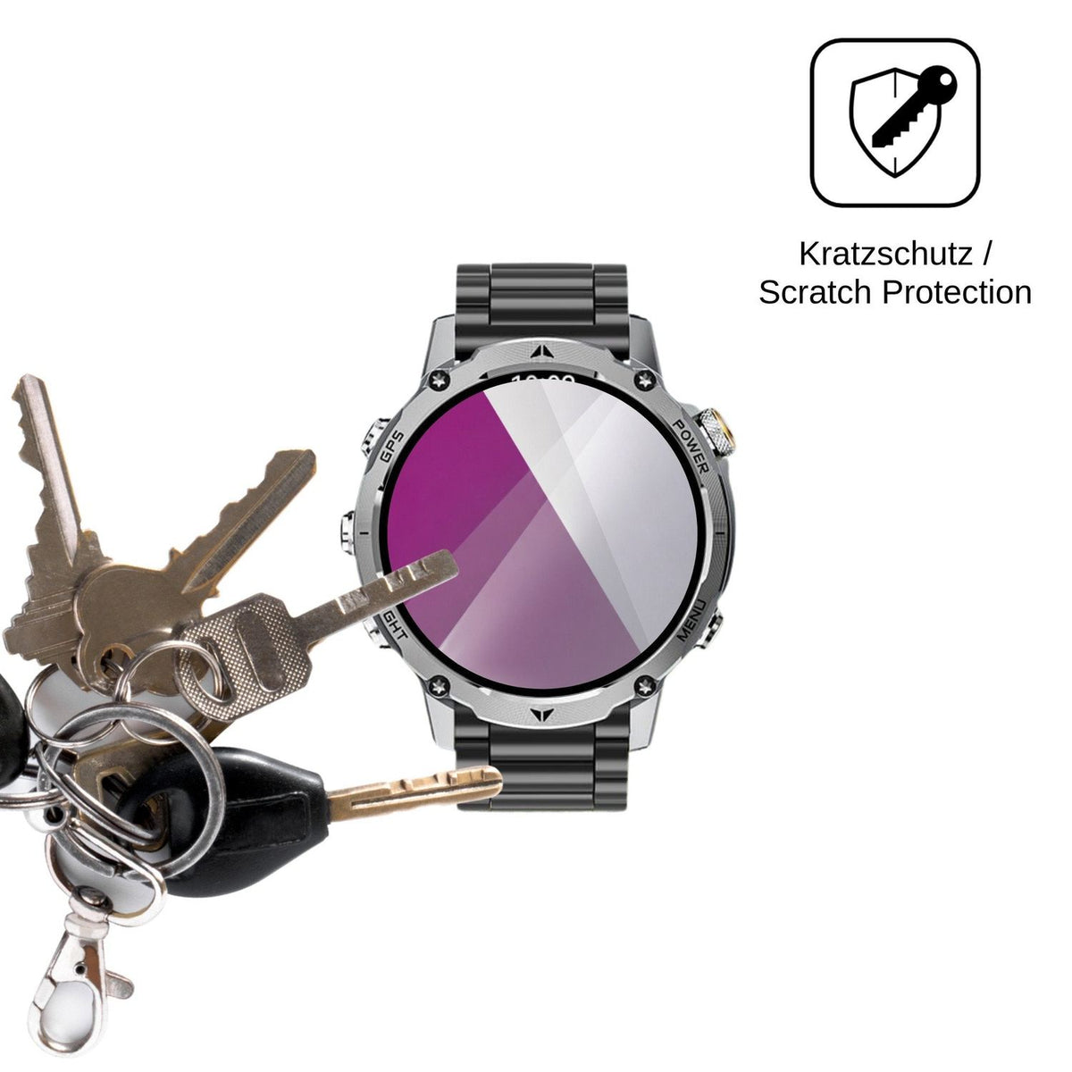 6x Schutzfolie klar für Karchilor AK-102 Display-Schutzfolie