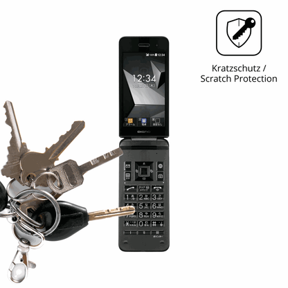 Schutz gegen Kratzer auf dem Kyocera Digno Keitai 4 Glas durch Schlüssel oder Ähnliches